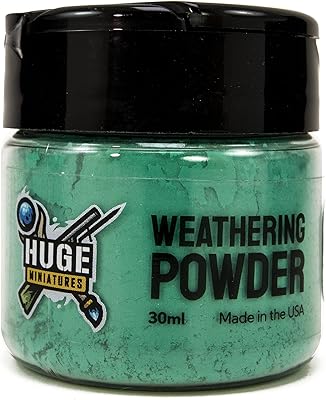 Huge Miniatures Weathering Powder, Patina Pigment for Model Terrain Scenery and Vehicles by Huge Minis - 30ml Flip-Top Container