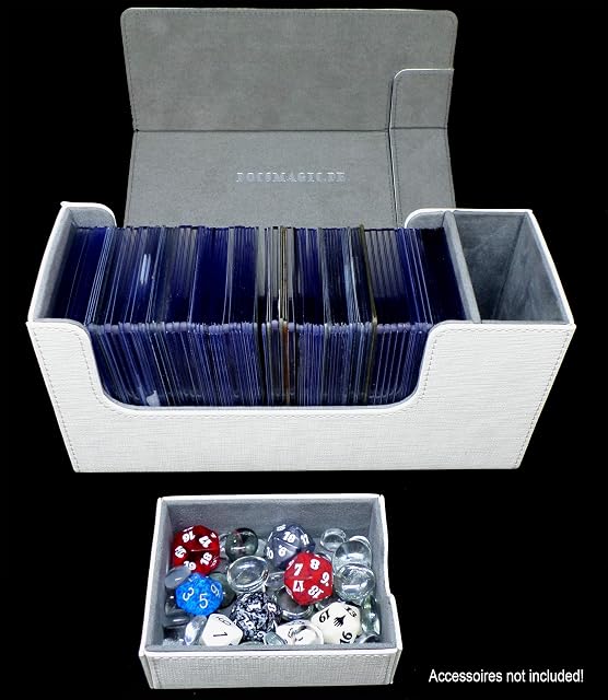 Foto 8 de 8 de docsmagic.de Premium Magnetic Tray Long Box White Small + 2 Flip Boxes - Blanco