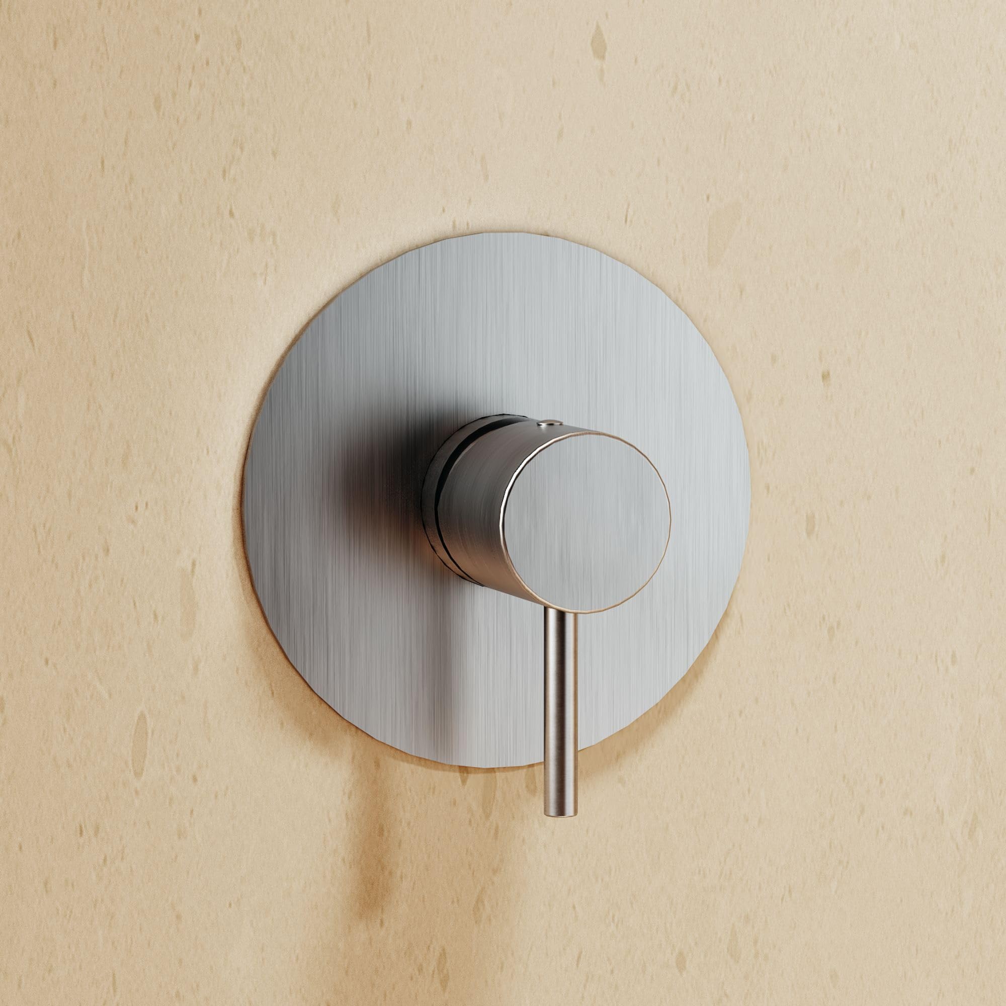 IMEX - Ducha Empotrada Oro Monomando | Conjunto de Grifería Empotrado con Rociador Antical Efecto Lluvia Dorada | Columna Ducha Empotrada con Grifo en Latón y Acero Inox S.304 (SIN ALCACHOFA)