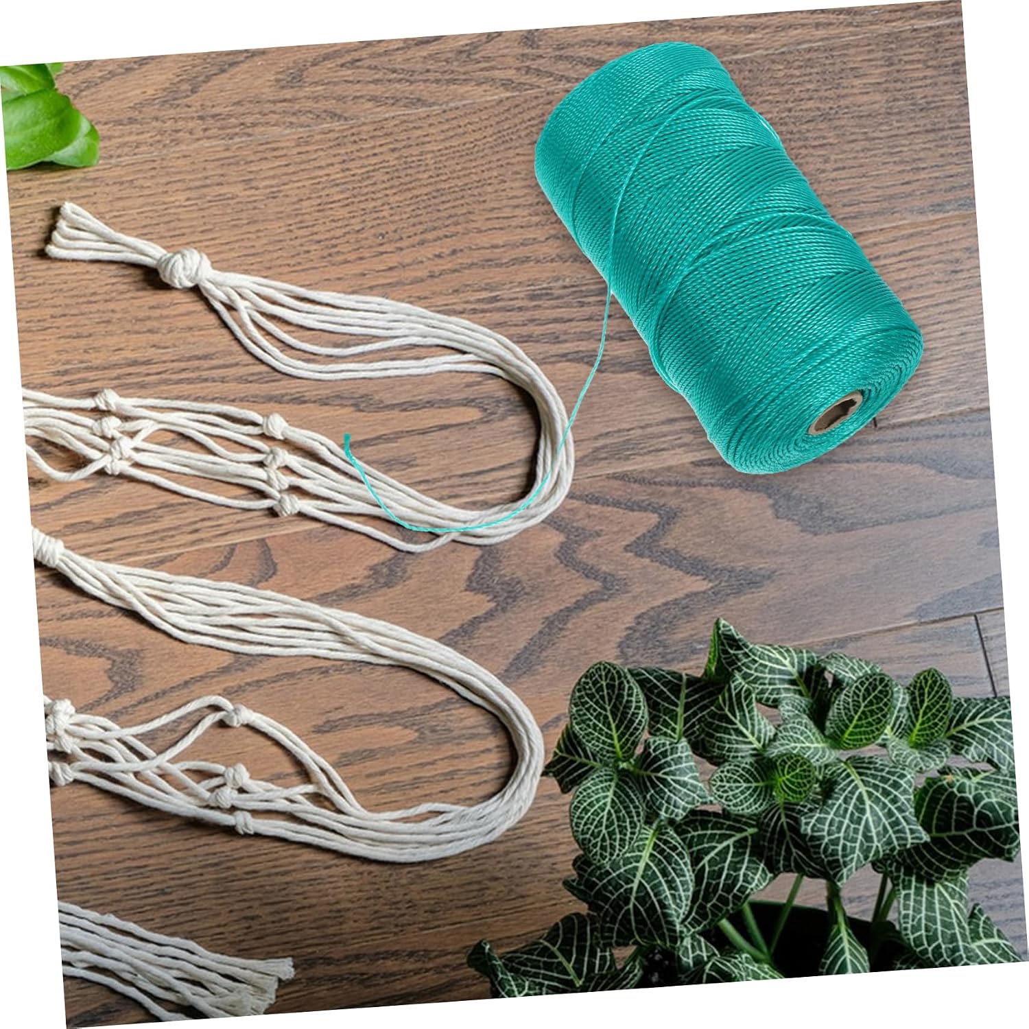1Roll Climbing Plant Twine String Durable Low Elasticity Strands Twine for Gardening Plant Support Fishing Net Making Outdoor Use
