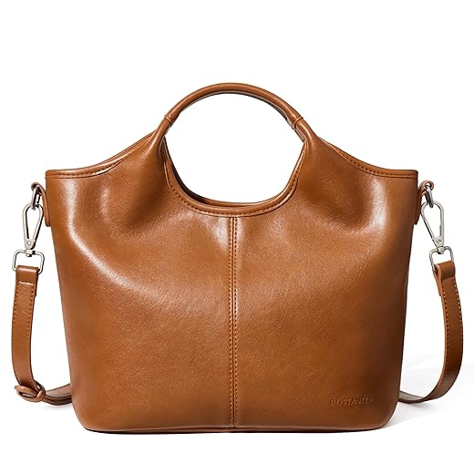 BOSTANTEN Vegan Leather Purses for Women Soft Top Handle Satchel Crossbody Zipper Handbag with Detachable Shoulder Strap