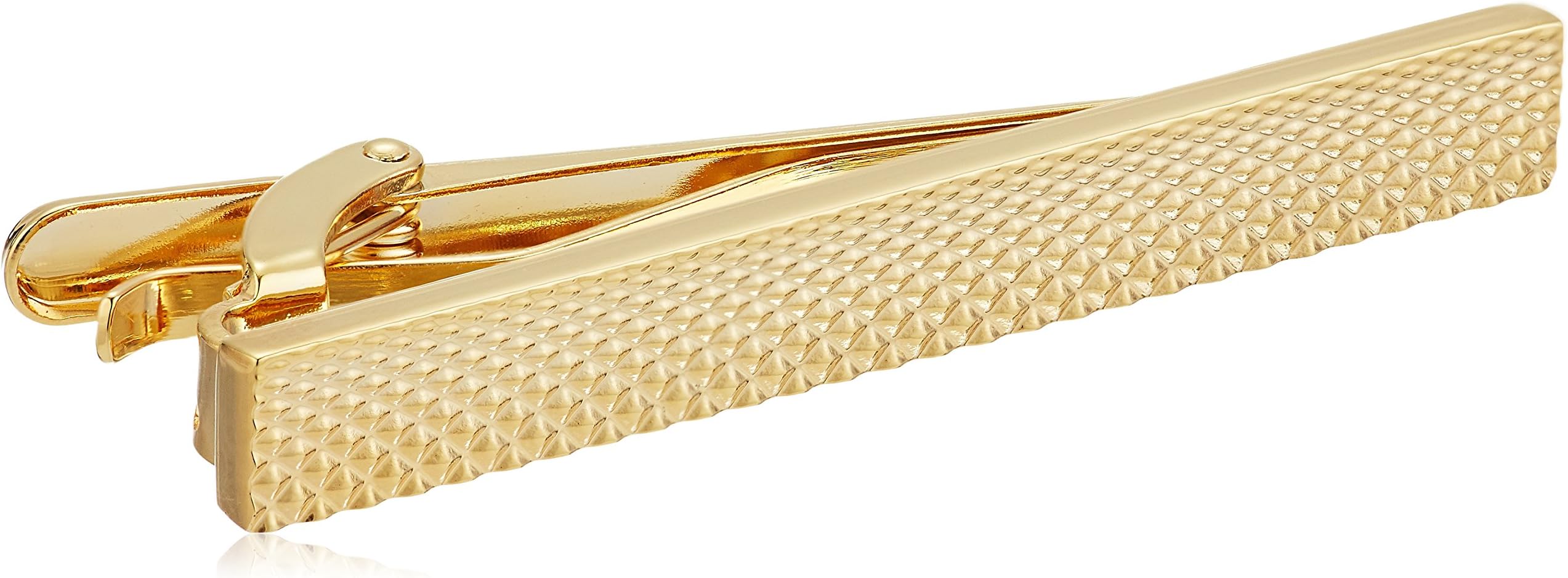 Stacy Adams Men's Gold Textured Tie Bar, One Size