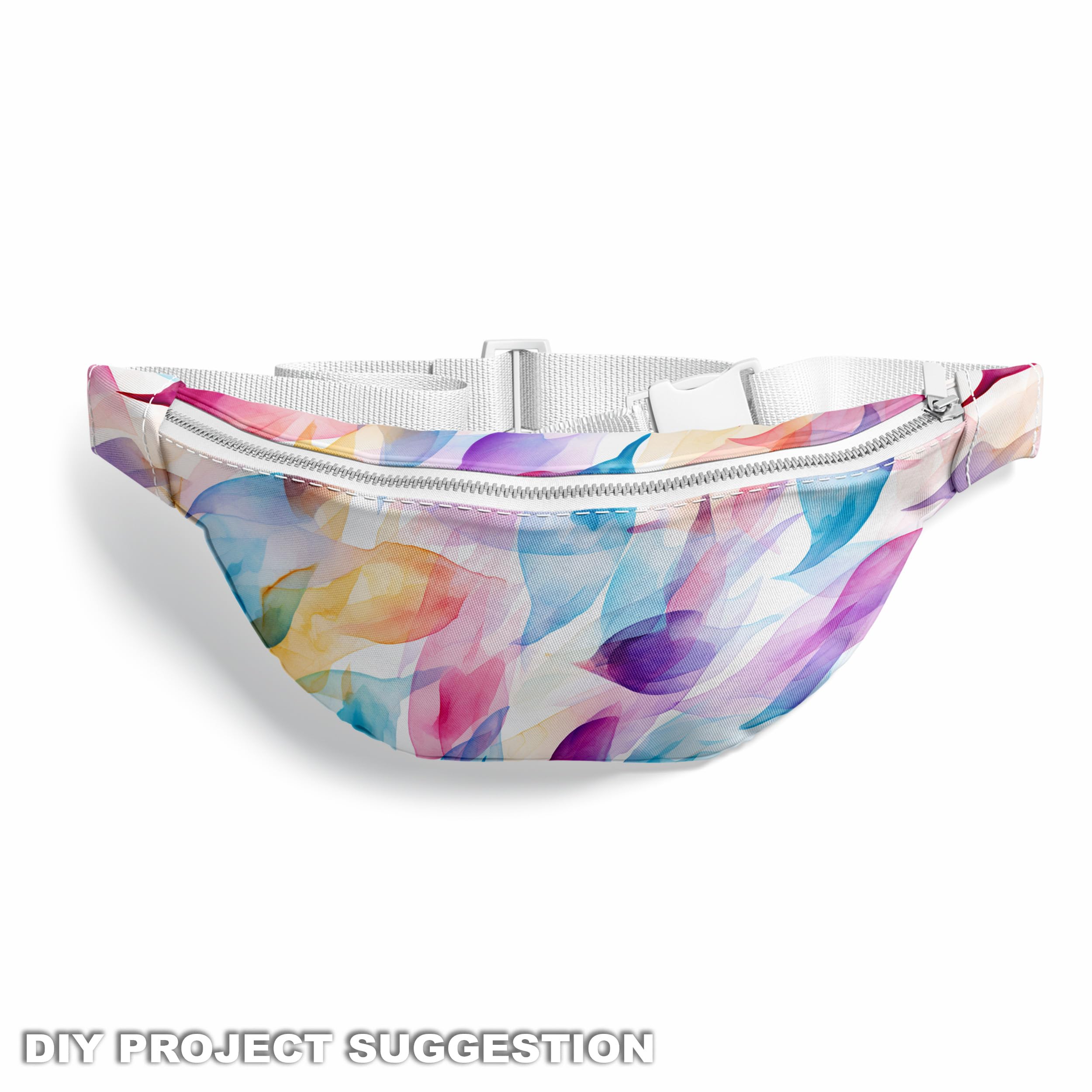 HEKO PANELS Stoff Oxford Wasserdichte Meterware Canvas-Stoff Polyester Nähstoff Dekostoffe Handwerken Wasserabweisend Blickdicht Vögel Aquarell Wasserfarbe 5 Meter 155 x 500 cm DX2382
