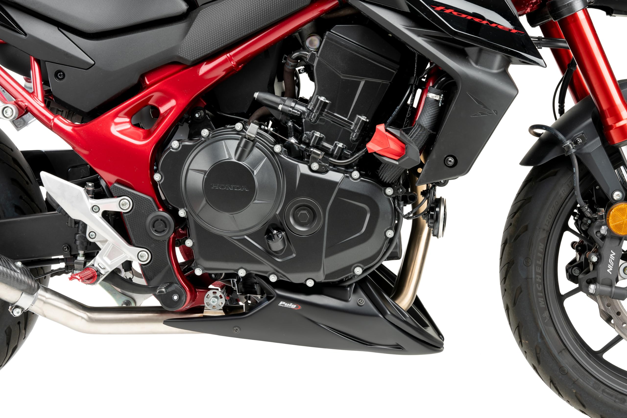 Puig 21481J Sabot Moteur en ABS résistant, Noir Mat