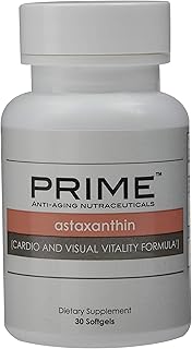 Prime Astaxanthin Antioxidant & Ocular Support Formula, Antioxidants, Supports Ocular Health, Supports Cardiovascular Health, Helps Maintain Normal Blood Pressure and Cholesterol Levels, Promotes Healthy Vision, Market America (30 Servings)