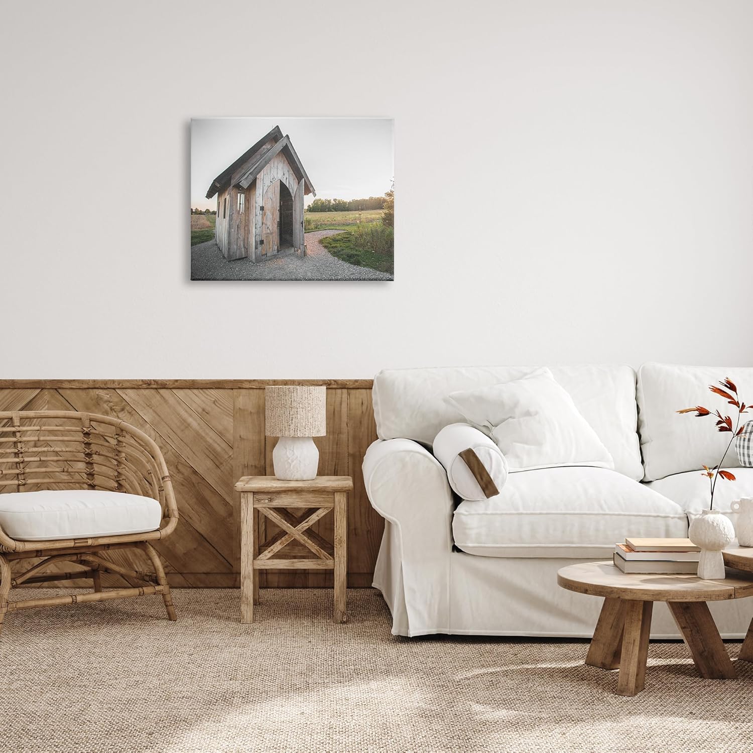 Stupell Industries Cabin at Sunset Canvas Wall Art by Donnie Quillen