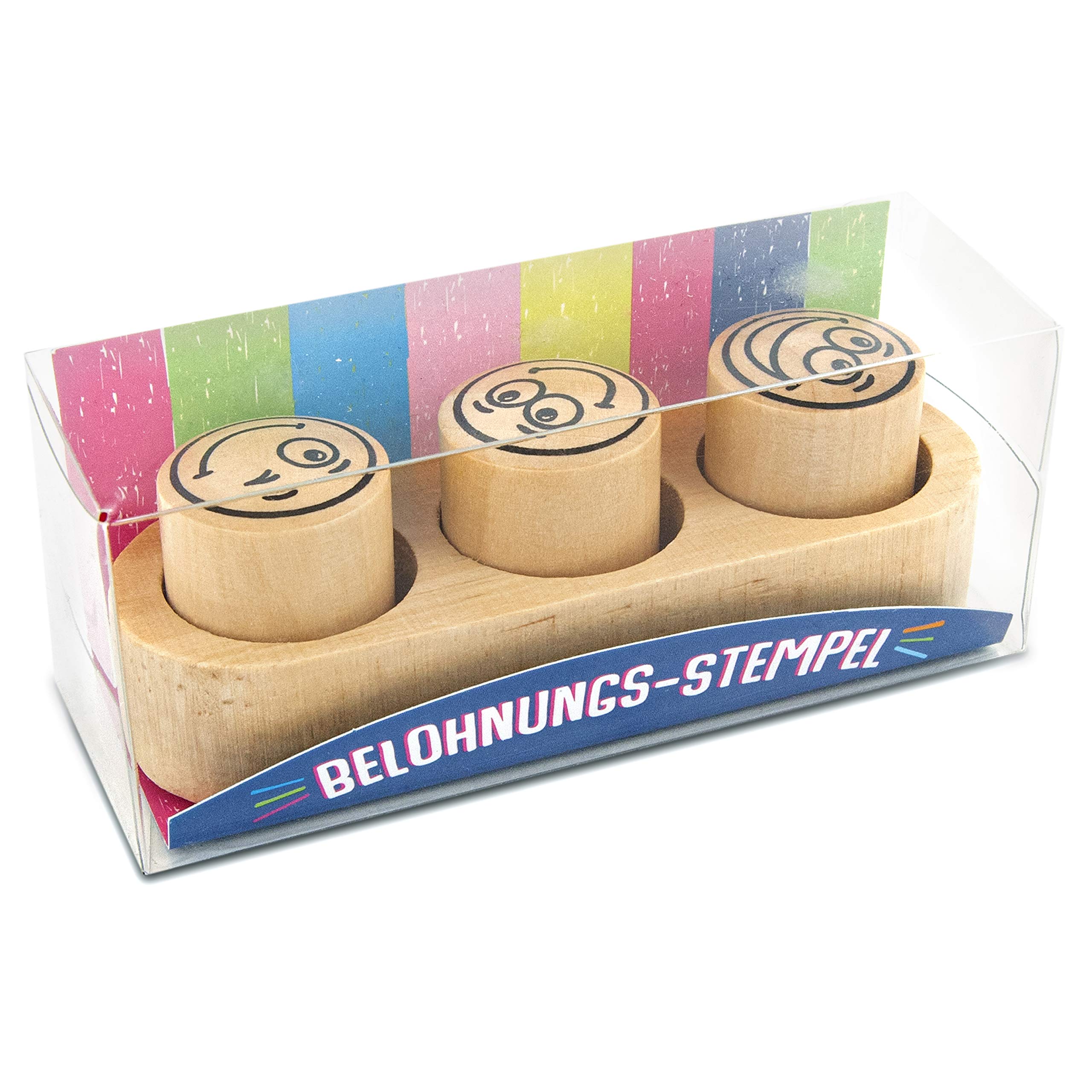 Tampon En Bois Personnalisable Smiley - Gravure Laser Pour Adresse Et Messages