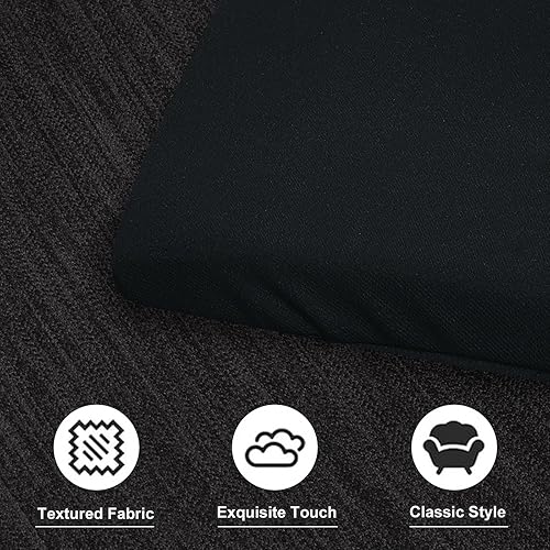 Miniatura 5 de baibu Juego de 2 cojines de taburete rectangulares, súper transpirables, cojines para taburete de bar con cuatro correas, solo 2 almohadillas