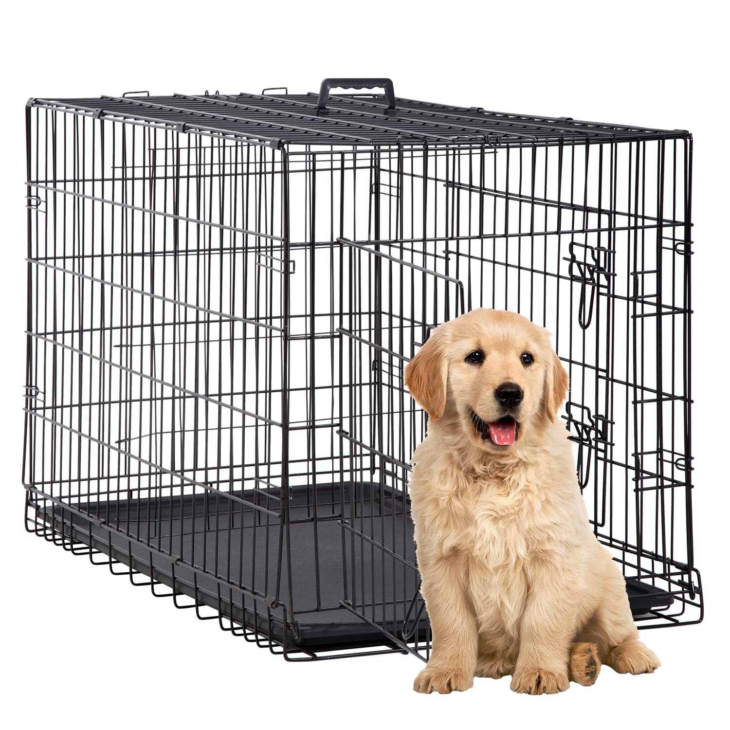 Buy 36 Inch Dog Crate Dog Kennel Dog Crates for Medium Dogs Double Door
