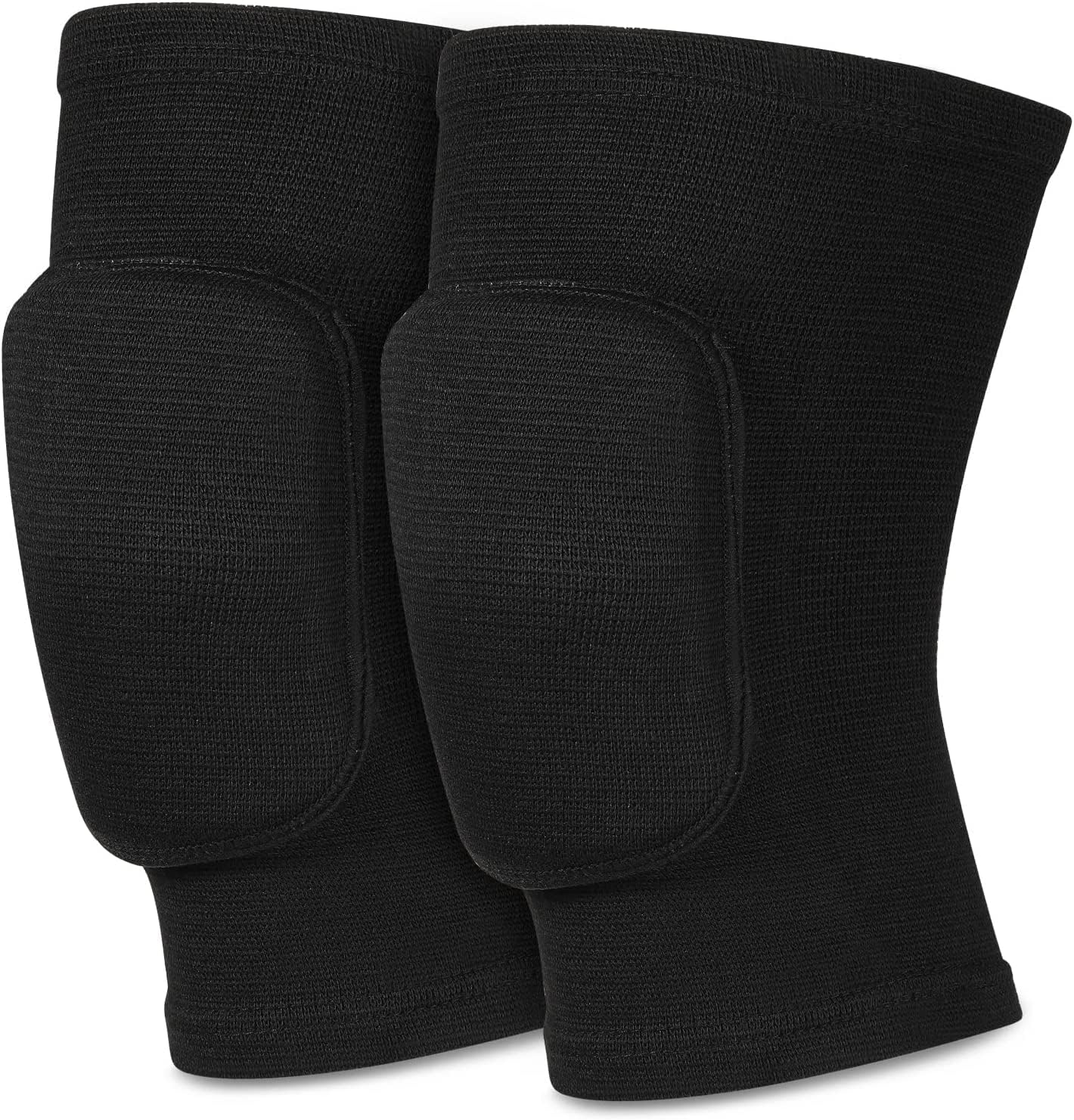 VERSAL Protective Knee Pads Soft Breathable Knee Guards, Thick Sponge Anti-Slip Knee Protector Brace Sleeves Kneepads for Volleyball Football Dance Yoga Tennis Running Cycling Workout Men Women (L/XL)