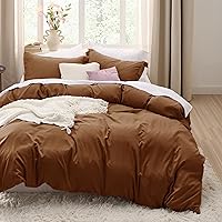 Vista 179 de Bedsure - Juego de ropa de cama de 2 piezas con 1 funda de edredón y 1 funda de almohada, extrasuave, prelavado, con cremallera, sin edredón