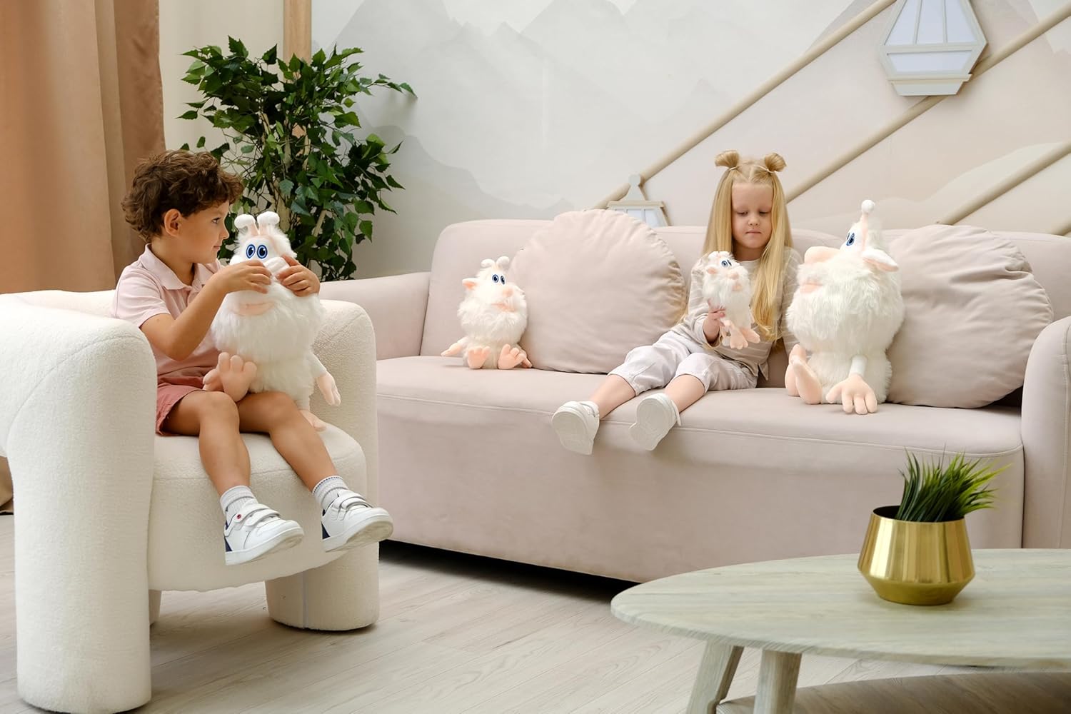 Booba Official Plush – 20" (50 cm) Large Soft Stuffed Toy – Cuddly Gift for Kids & Toddlers – Collectible Cartoon Character Plush from Hit Animated TV Series – Perfect Birthday