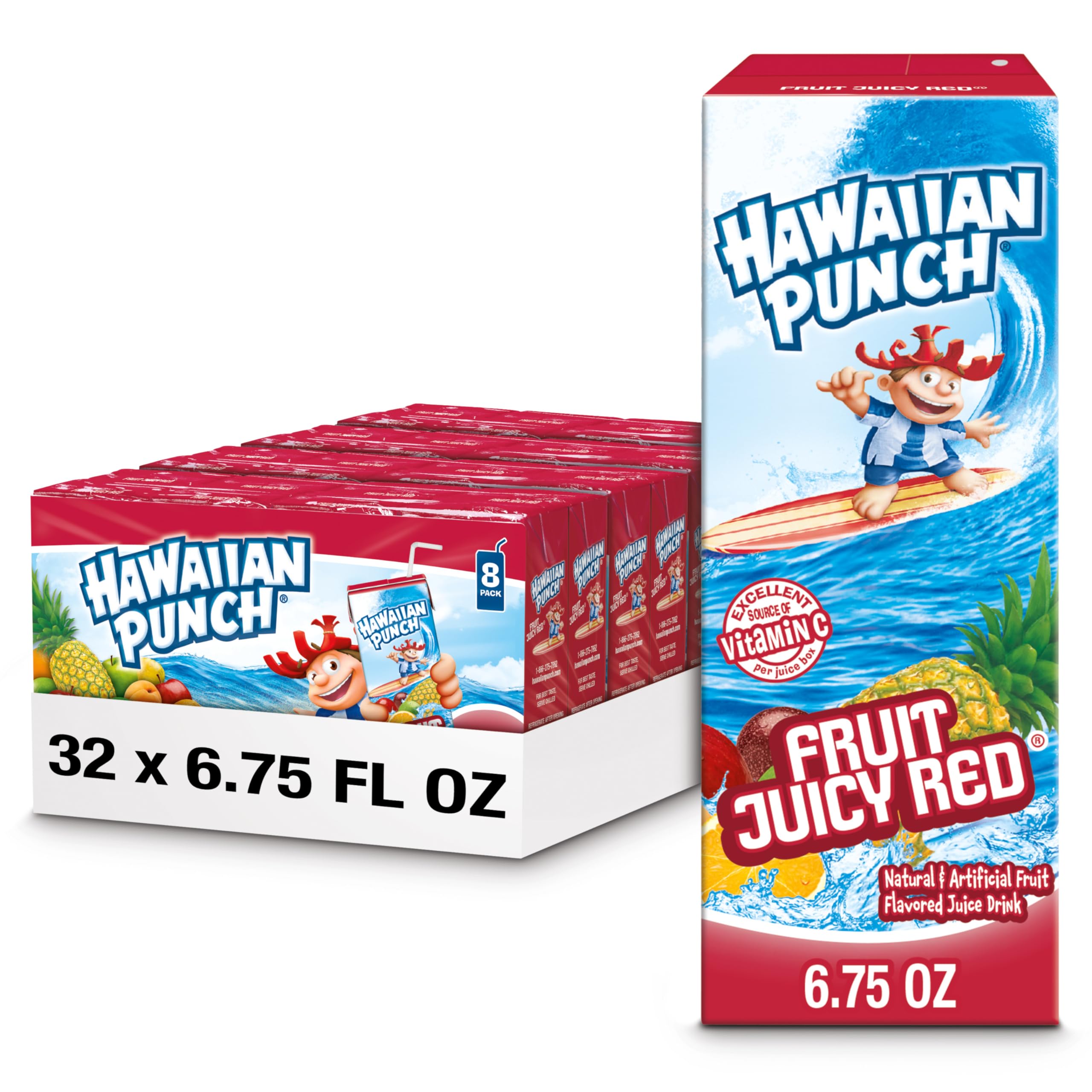 Amazon.com : Hawaiian Punch Fruit Juicy Red Juice Drink, 6.75 fl