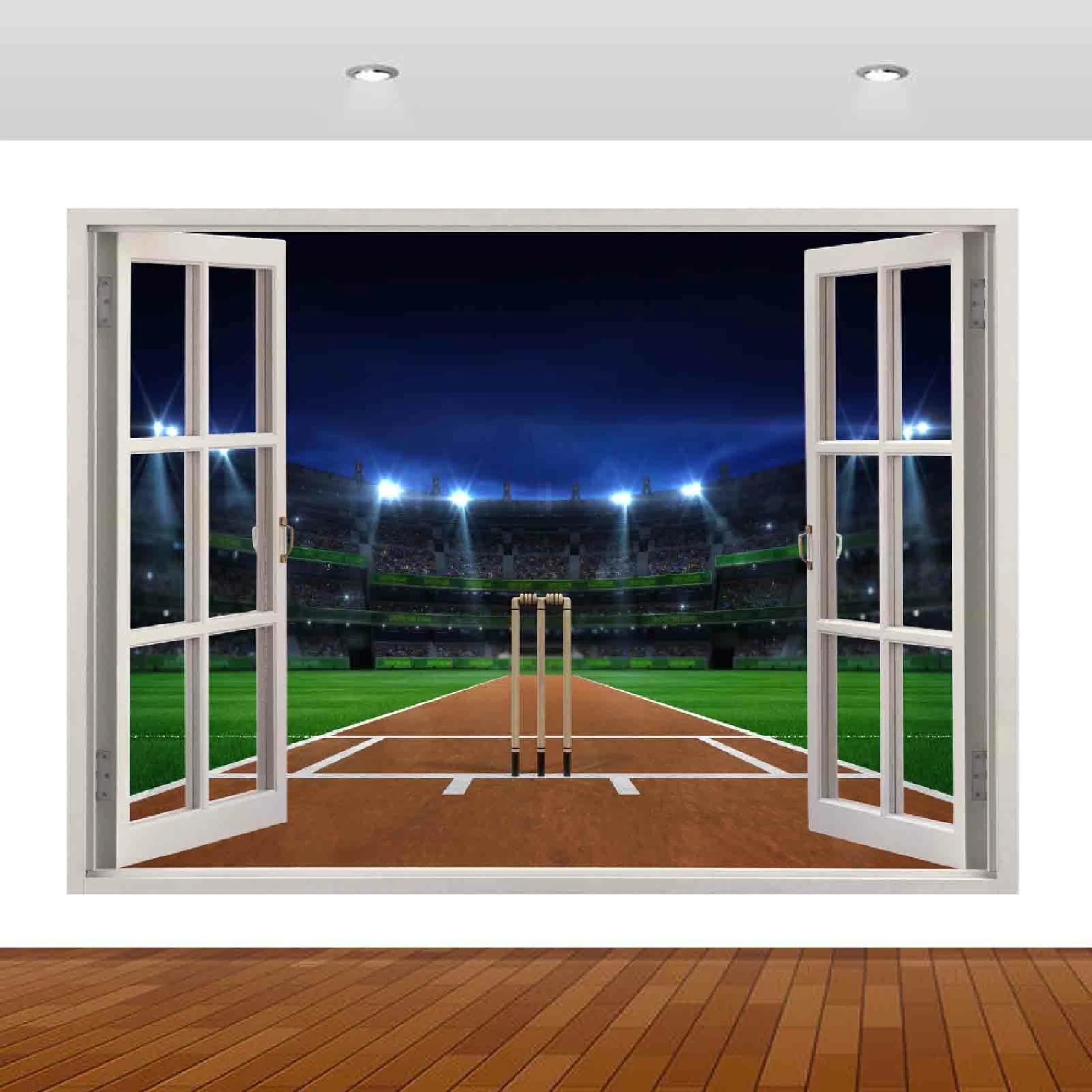 Adesivi decorativi da parete 3DTribunale Adesivi murali Decalcomanie murali 3D fracassate Wall Vinyl Family for Camera da letto Soggiorno Nursery Home Wall Décor 58x101cm