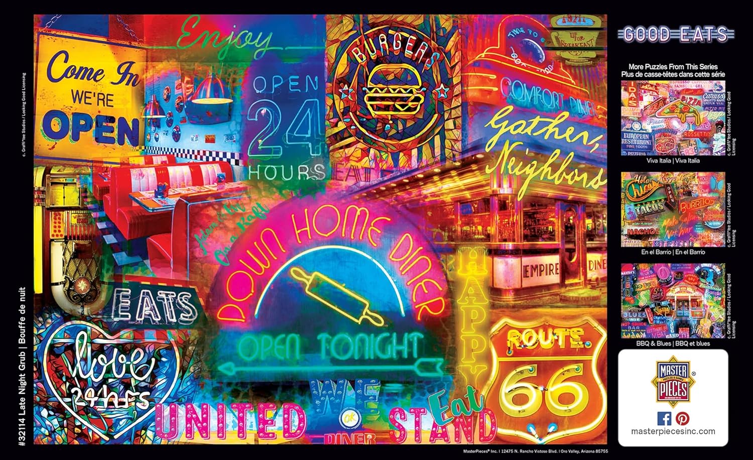 Masterpieces 550 Piece Jigsaw Puzzle For Adults and Family - Late Night Grub - 18"x24"