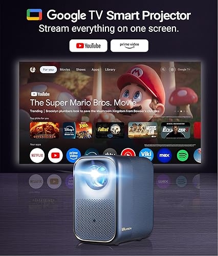 Miniatura 2 de AllPlay Google TV Smart Porejctor Native 1080p Full HD Auto Focus & Keystone Dolby Audio WiFi y Bluetooth Kit de cine en casa portátil