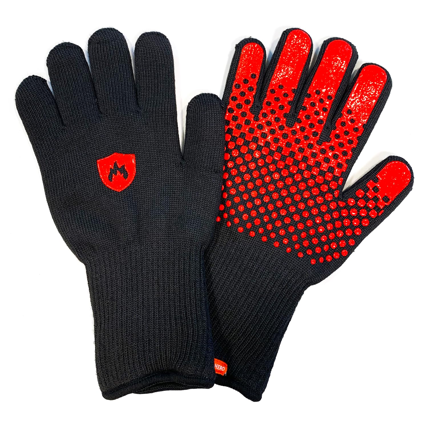 Fireproof Gloves by Prepared Hero - 1 Pack - Resistant Up to 1472 Degrees - Cut Resistant, BBQ Gloves - Grill Gloves - Fire Protection Gloves - Heat Resistant Gloves - Heat Gloves for Grilling & BBQ