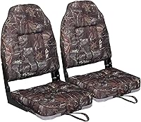 Vista 1 de Leader Accessories Un par de asientos plegables Elite para barco de pesca con respaldo bajo/alto (2 asientos)