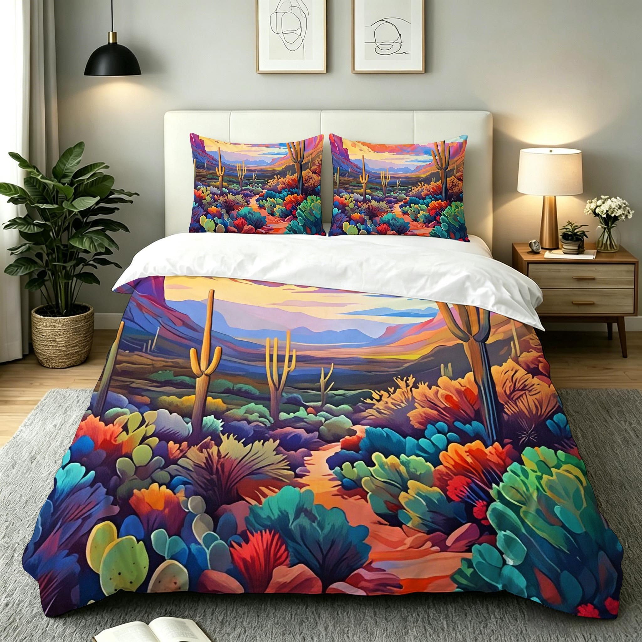 Funda Nordica Cama 180 Cactus Verde, ZQ9510