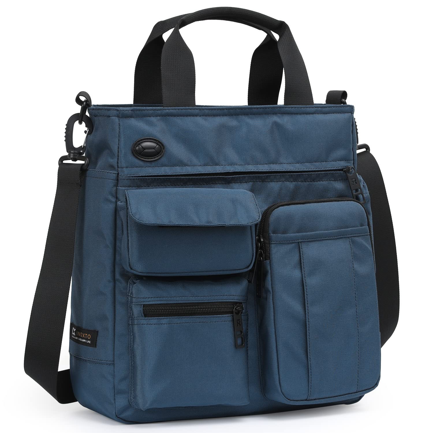 IX INOXTO Mens Messenger Bag Laptop Shoulder Bag Computer Work Office Bag Waterproof Briefcases for Travel Work College, Blue
