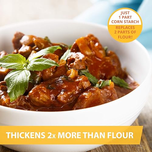 Miniatura 5 de Roots Circle Almidón de maíz 100% puro  Contenedor hermético de 17.63 onzas  Espesante totalmente natural para sopas, guisos, salsa, pasteles para