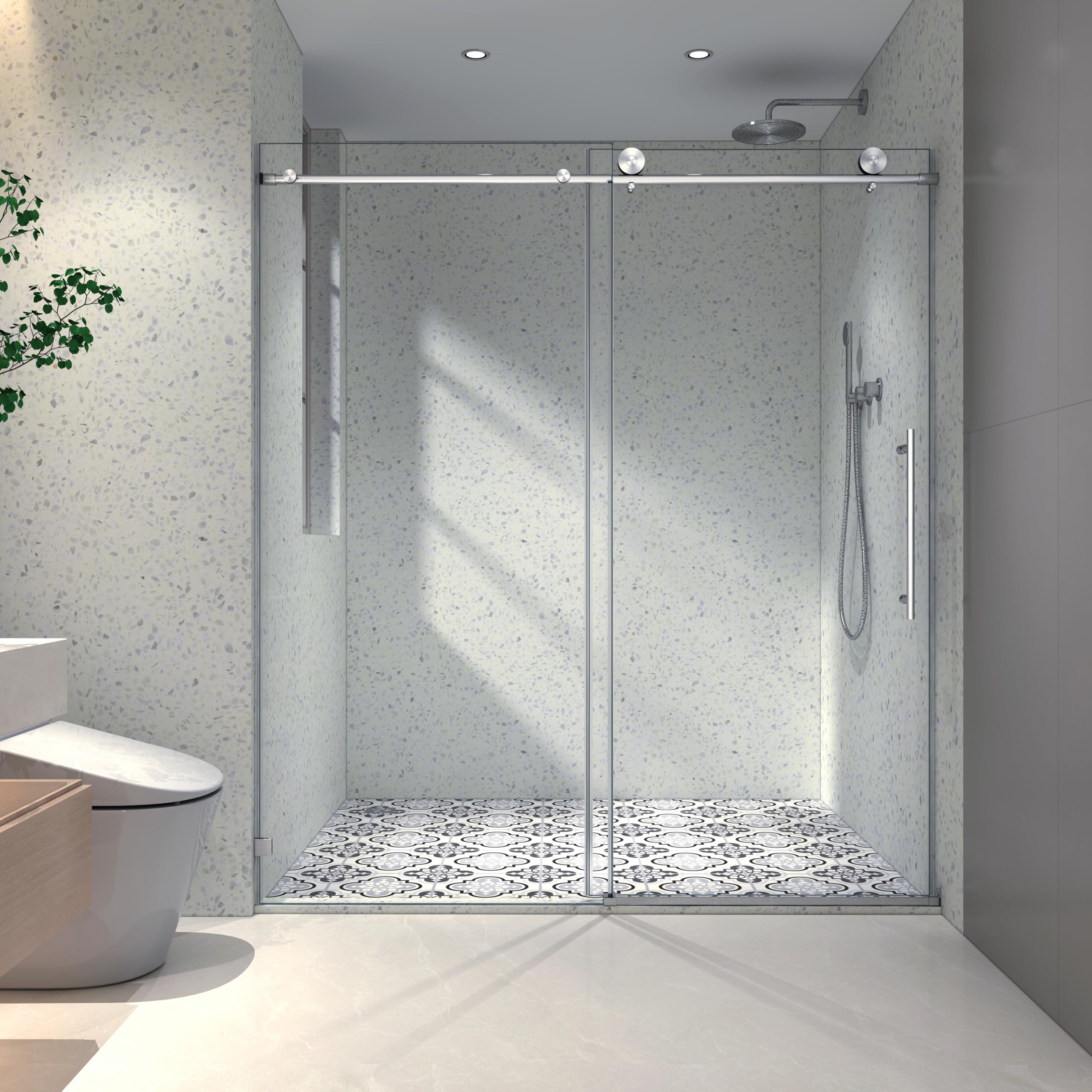 Photo 1 of Favfurish Sliding Shower Door 55"-60" W x 76" H