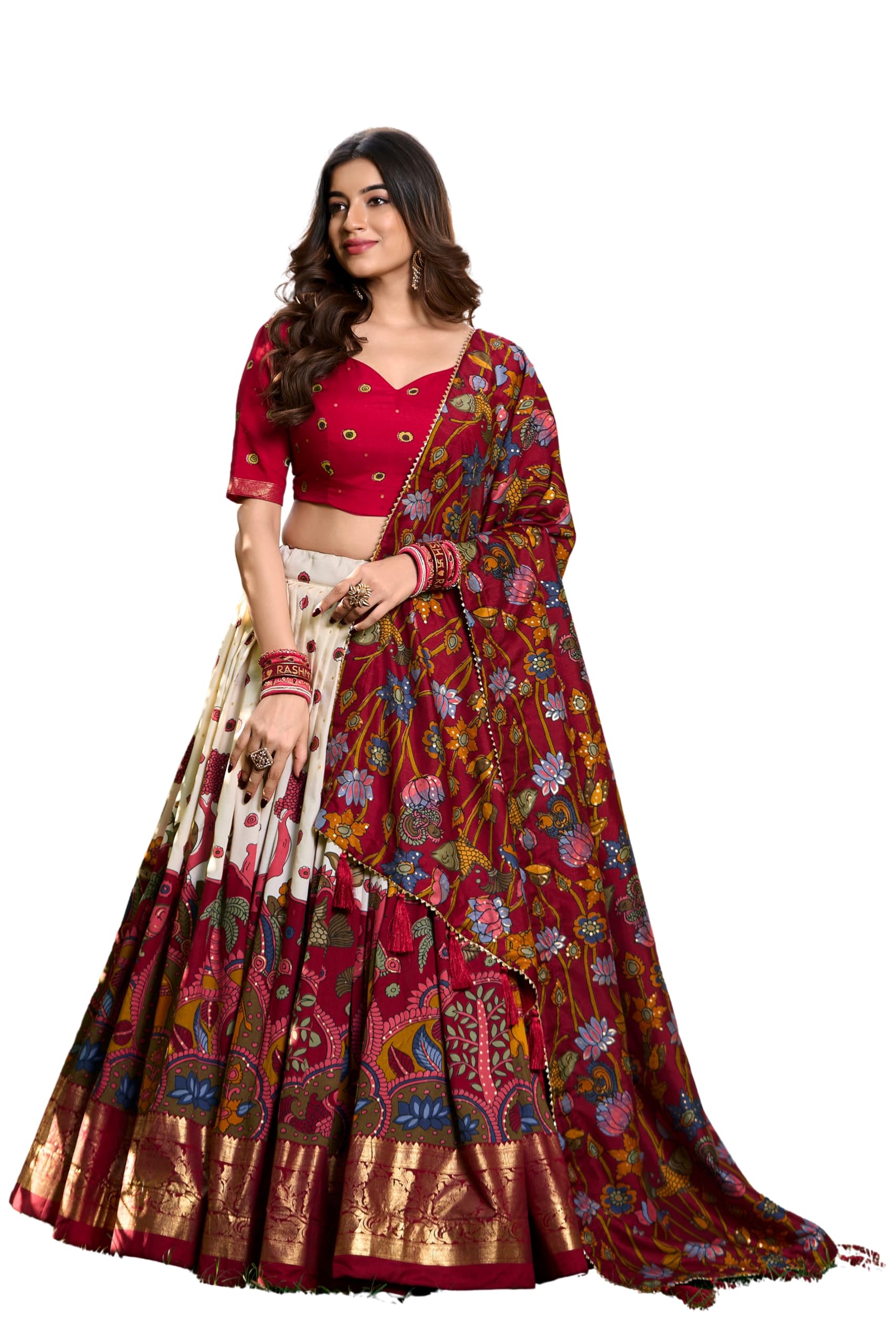 harivar Women's Silk Lehenga Choli Set-picture-46