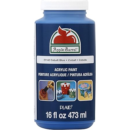 Apple Barrel Acrylic Paint in Assorted Colors (16 Ounce), 21142 Cobalt Blue