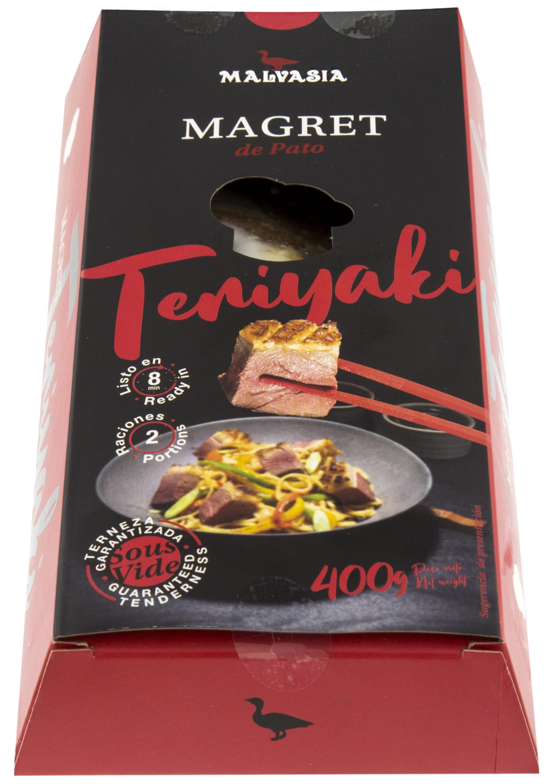 MALVASIA Magret de Pato "Calentar y Listo" - Magret de Pato TERIYAKI - 2 unidades *Plato Preparado Gourmet