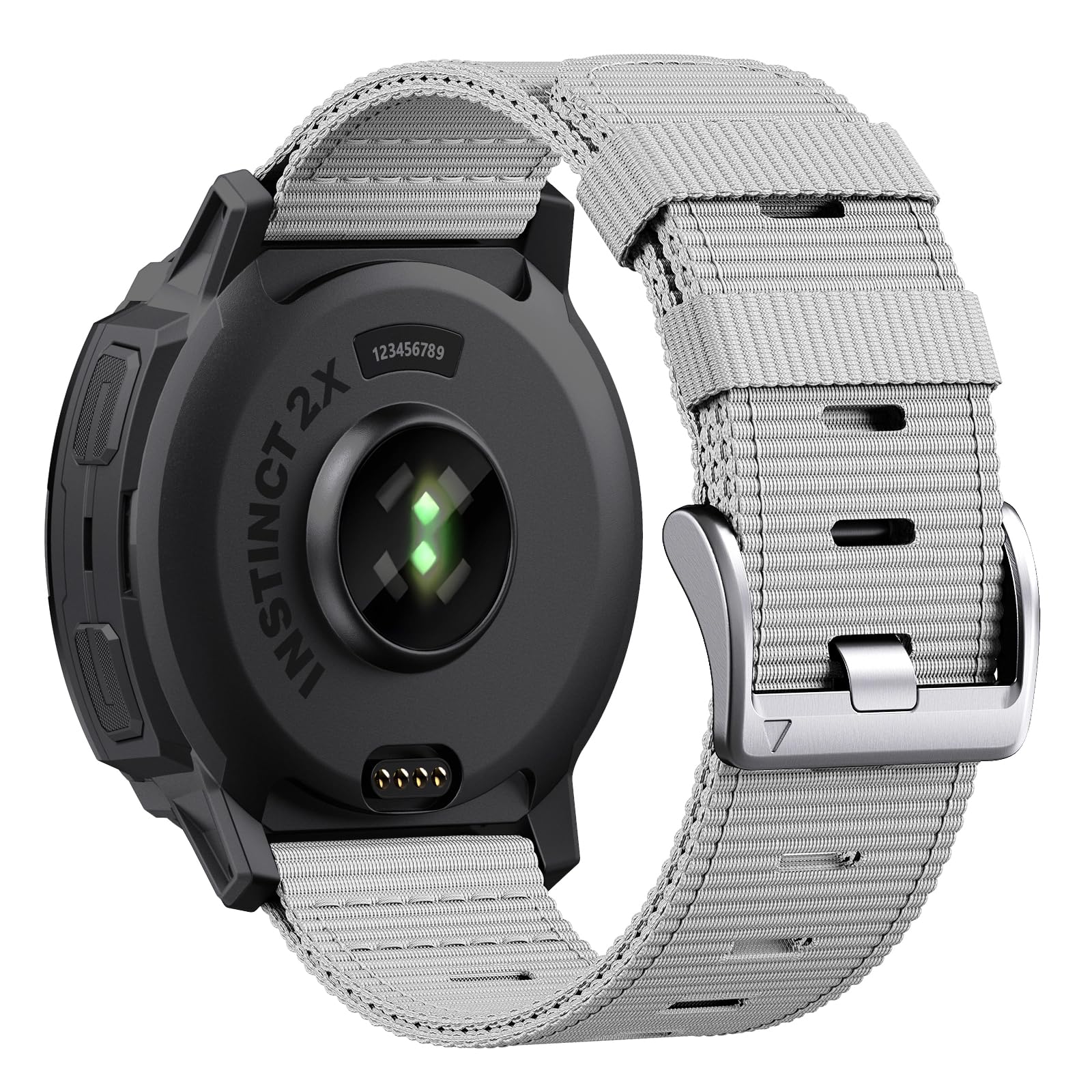 EKINGEEK für Garmin Instinct 2X, Instinct 3 (50mm) Robuste Nylon-Armbänder (Solar & AMOLED) taktisches Stil-Armband mit Werkzeugen, passend für Garmin Instinct 50mm-Armband