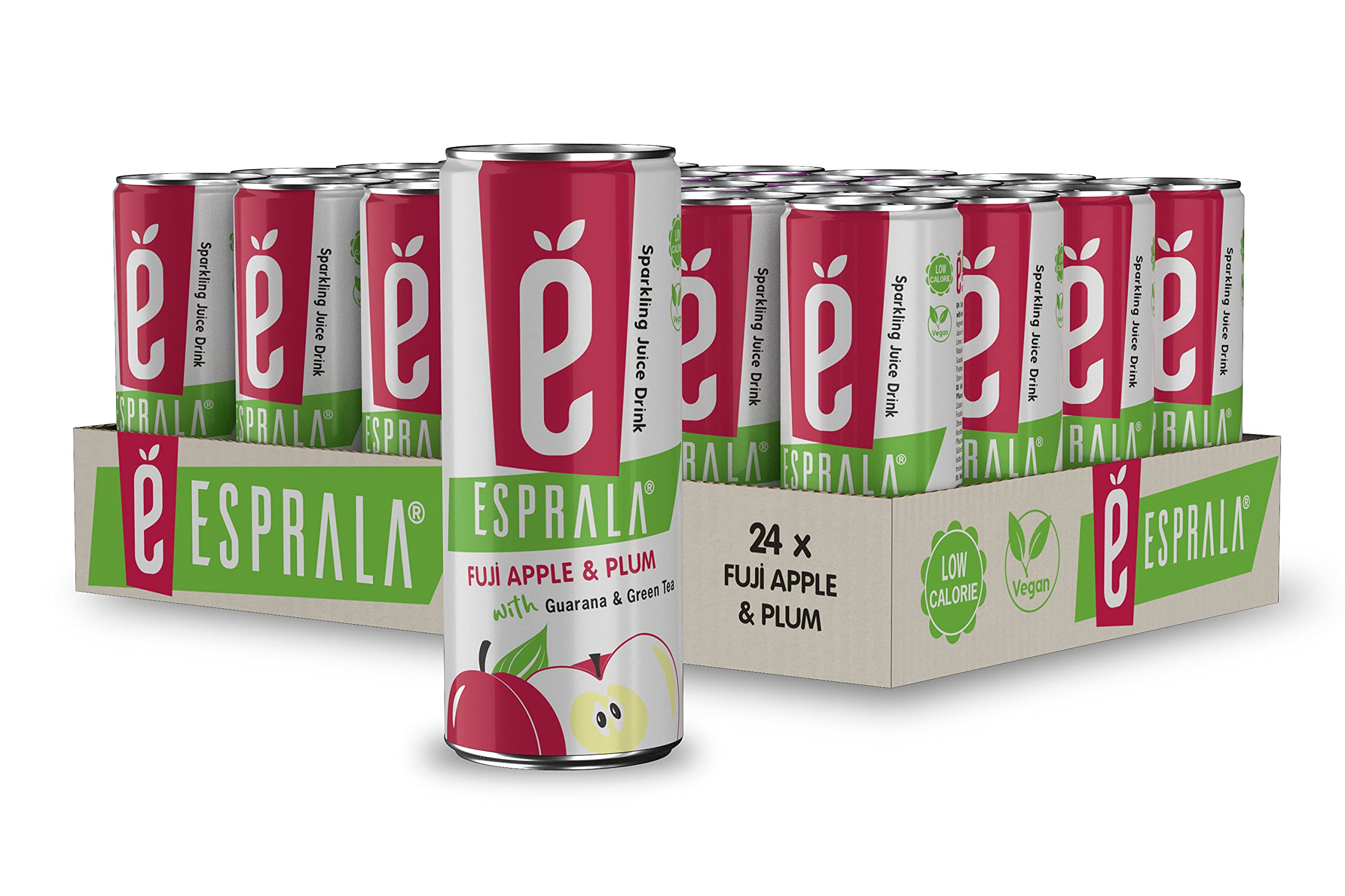 Esprala Real Fruit Sparkling Drinks Lightly Fizzy Fuji Apple & Plum