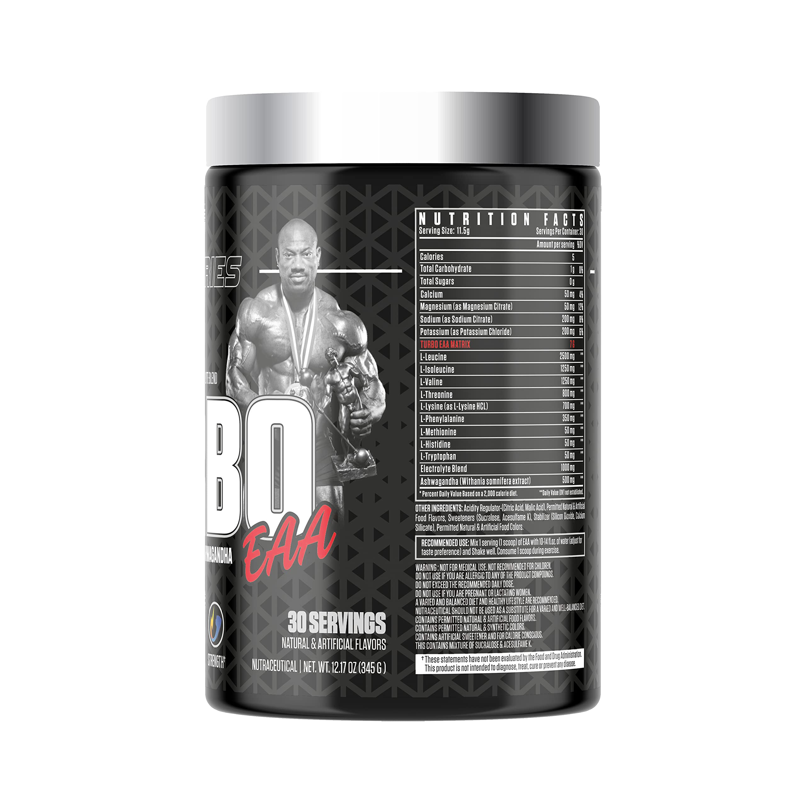 Dexter Jackson Black Series Turbo EAA | Advanced Essential Amino Acids with Ashwagandha | Maximize Muscle Gains | Improve Exercise Performance | Pineapple Flavor | 30 Servings, 345g — Amazon image 3