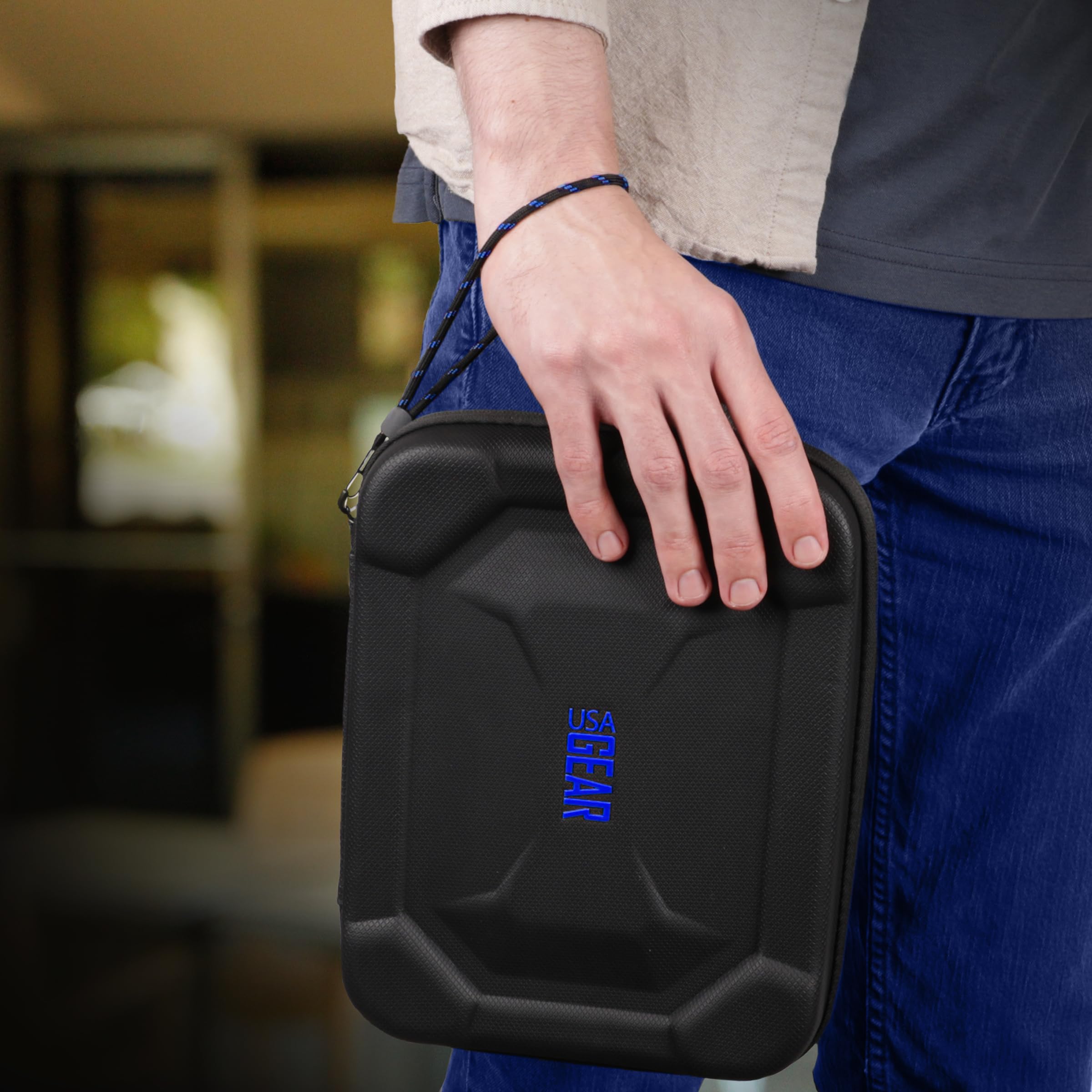 USA Gear Funda para Dardos semirrígida XL, Funda de Transporte para Dardos (15), Puntas de Dardos, Ejes de Dardos, vuelos de Dardos y más Accesorios de Dardos, Compatible con Dardos de Punta Suave y