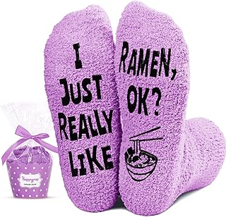 Sponsored Ad - HAPPYPOP Ramen Gifts Ramen Noodle Gifts, Ramen Socks Noodle Pasta Socks, Cupcake Gifts