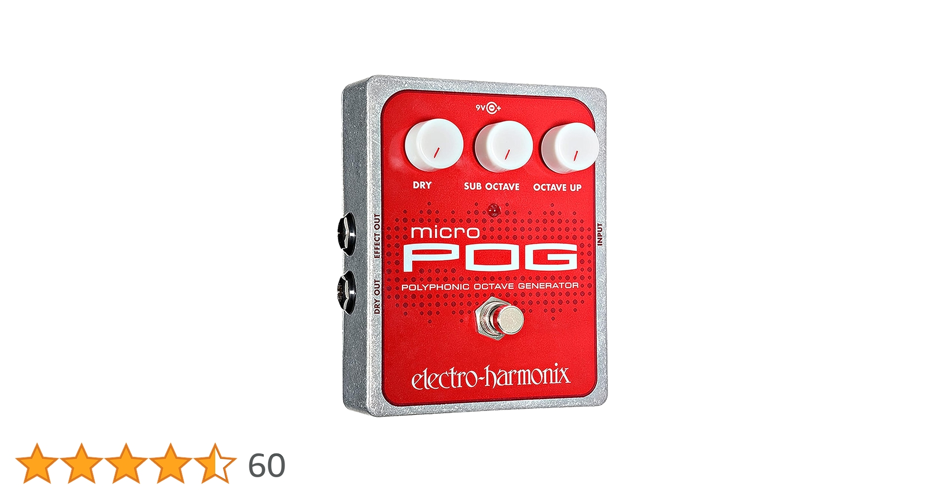 electro-harmonix micro POG ギターエフェクター Pedal de efeitos de guitarra com gerador de oitava