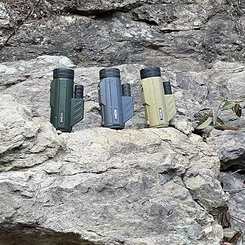 Miniatura 2 de SCOKC Telescopio monocular impermeable  Ligero con bolsa de viaje, compacto, aumento de 10X, amplio campo de visión para observación de aves, caza,