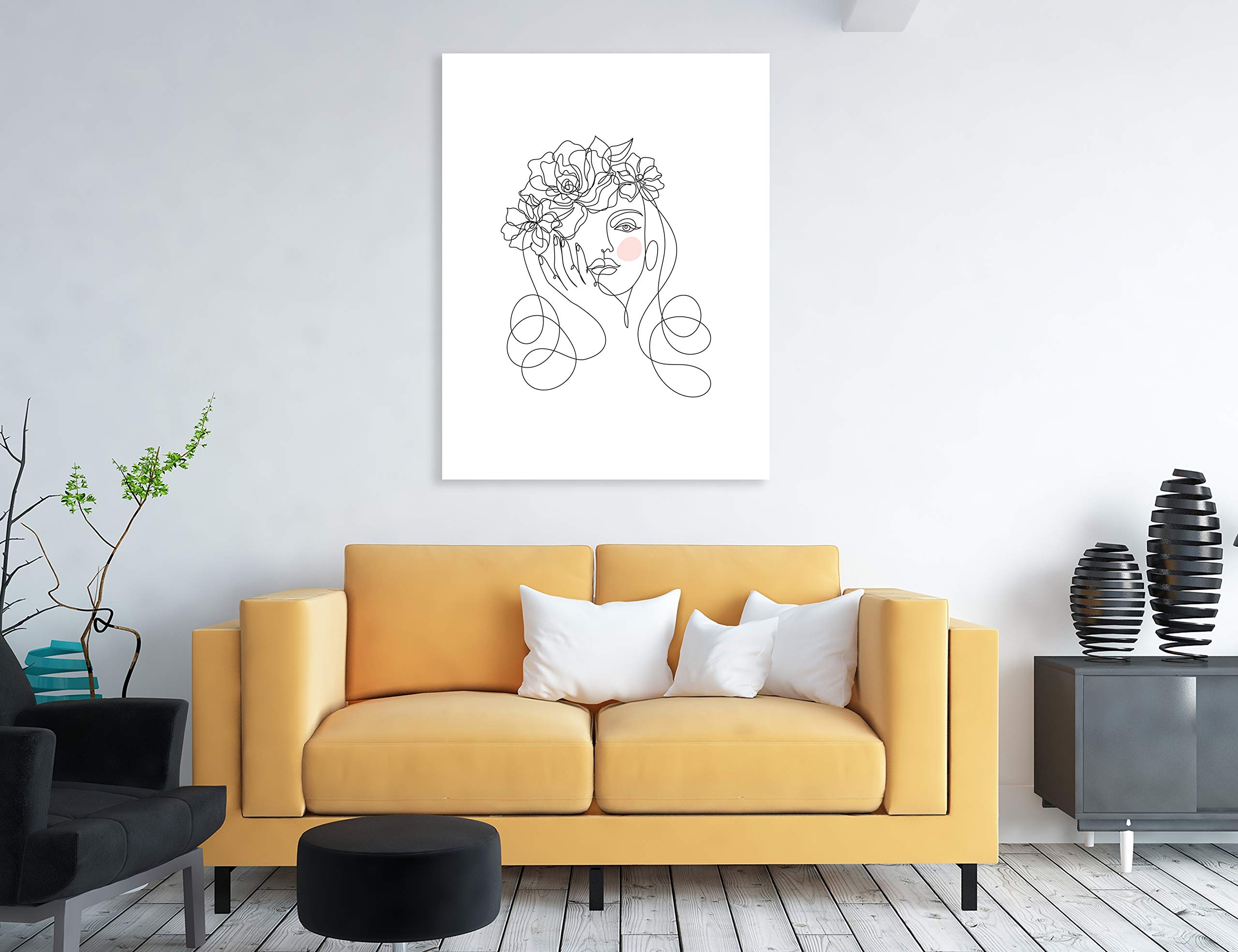 Oedim Picture in Pegasus Portrait Face Woman | 50 x 65 cm | Lightweight, Sturdy and Economic Wall Art