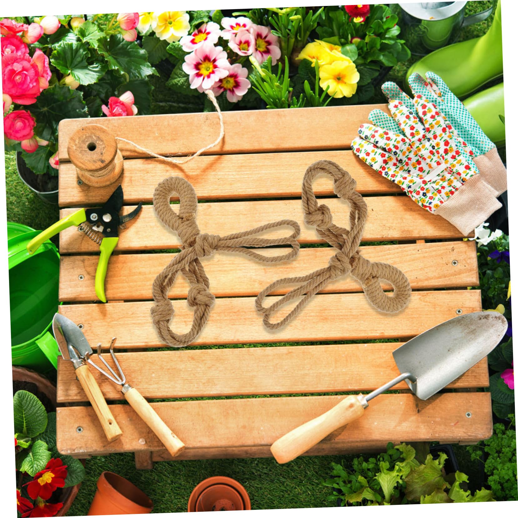POPETPOP 20pièces Housses De Suspension Macramé Réglables pour Pots De De Coton Décoration Intérieure Et Extérieure pour Et Patios