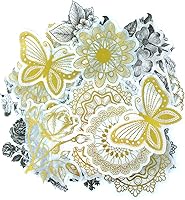 Vista 7 de allydrew Calcomanías decorativas para álbumes de recortes, Washi, manualidades para papelería, diario, fabricación de tarjetas (60 piezas)