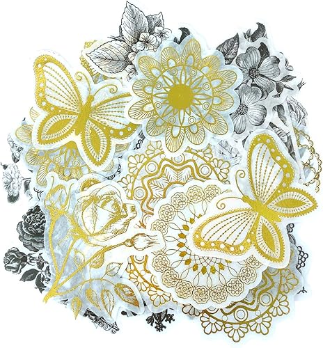 Miniatura 7 de allydrew Calcomanías decorativas para álbumes de recortes, Washi, manualidades para papelería, diario, fabricación de tarjetas (60 piezas)