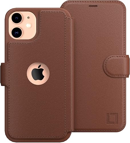 Miniatura 1 de LUPA Legacy Funda tipo cartera para iPhone 11 para mujeres y hombres - Funda con tarjetero - delgada + duradera - Funda de piel sintética para
