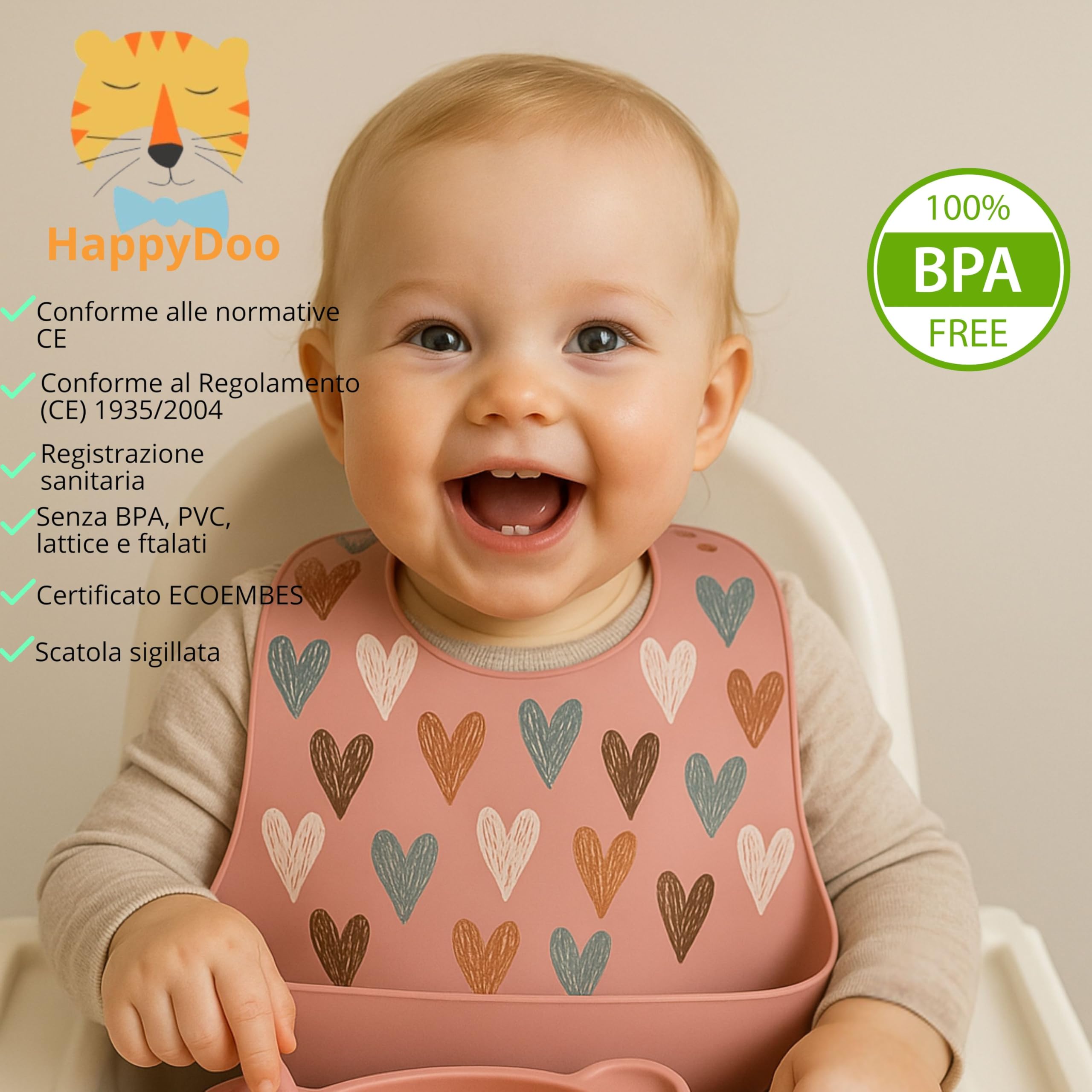 Set Pappa Svezzamento Neonato in Silicone 12 Pezzi | Piatto e Ciotola con Ventosa, Tazza 3 in 1, Posate, Bavaglini Impermeabili, Ciuccio Frutta | Senza BPA, Microonde e Lavastoviglie