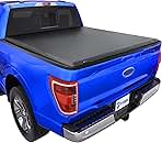 Tyger Auto T1 Soft Roll-up Truck Bed Tonneau Cover Compatible with 2021-2025 Ford F-150; Lightning | 5.5' (67