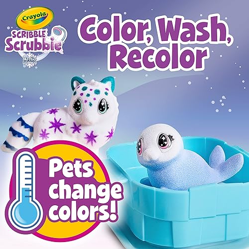 Miniatura 9 de Scribble Scrubbie Pets Arctic Igloo, Color Change Pets & Storage Case, Gift for Girls & Boys