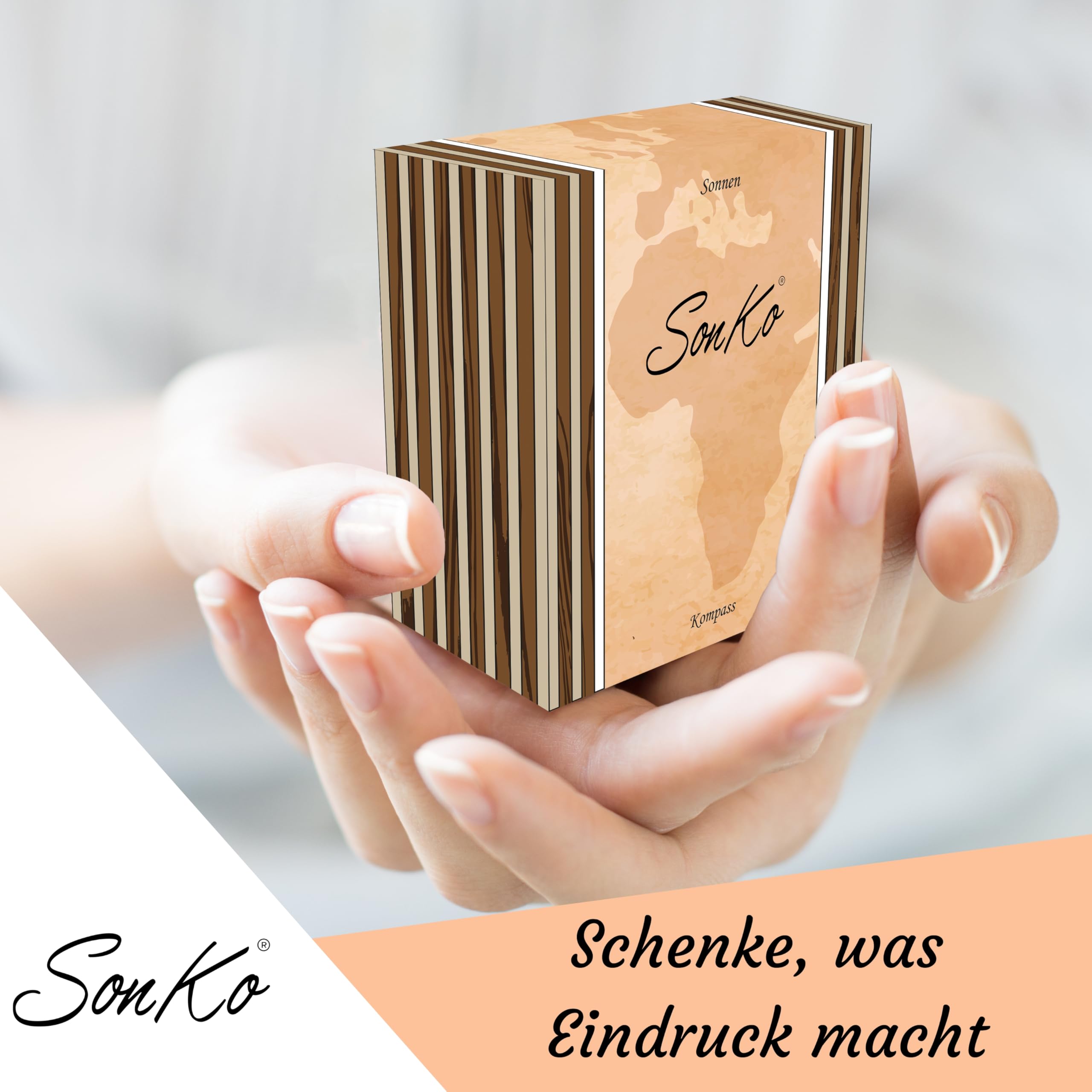 SonKo® Kompass mit Gravur Kompass personalisiert – Antik Optik nautischer funktionsfähige Maritime Deko aus Messing. Konfirmation Geschenk Kommunion