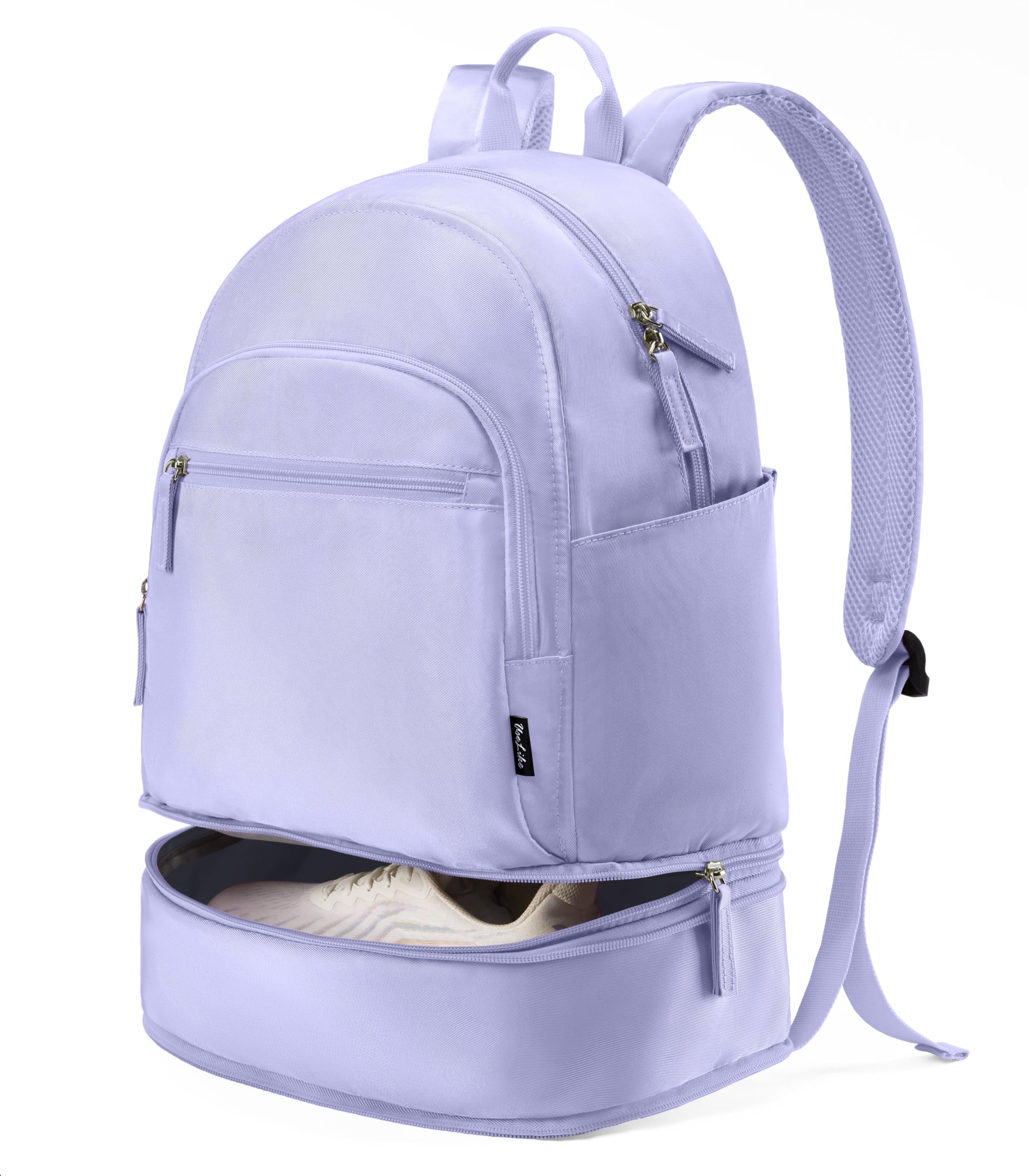 Uselike Gym Backpack for Women Men, Lightweight Gym Bag with Shoe Compartment, Waterproof Workout Backpack with Wet Pocket