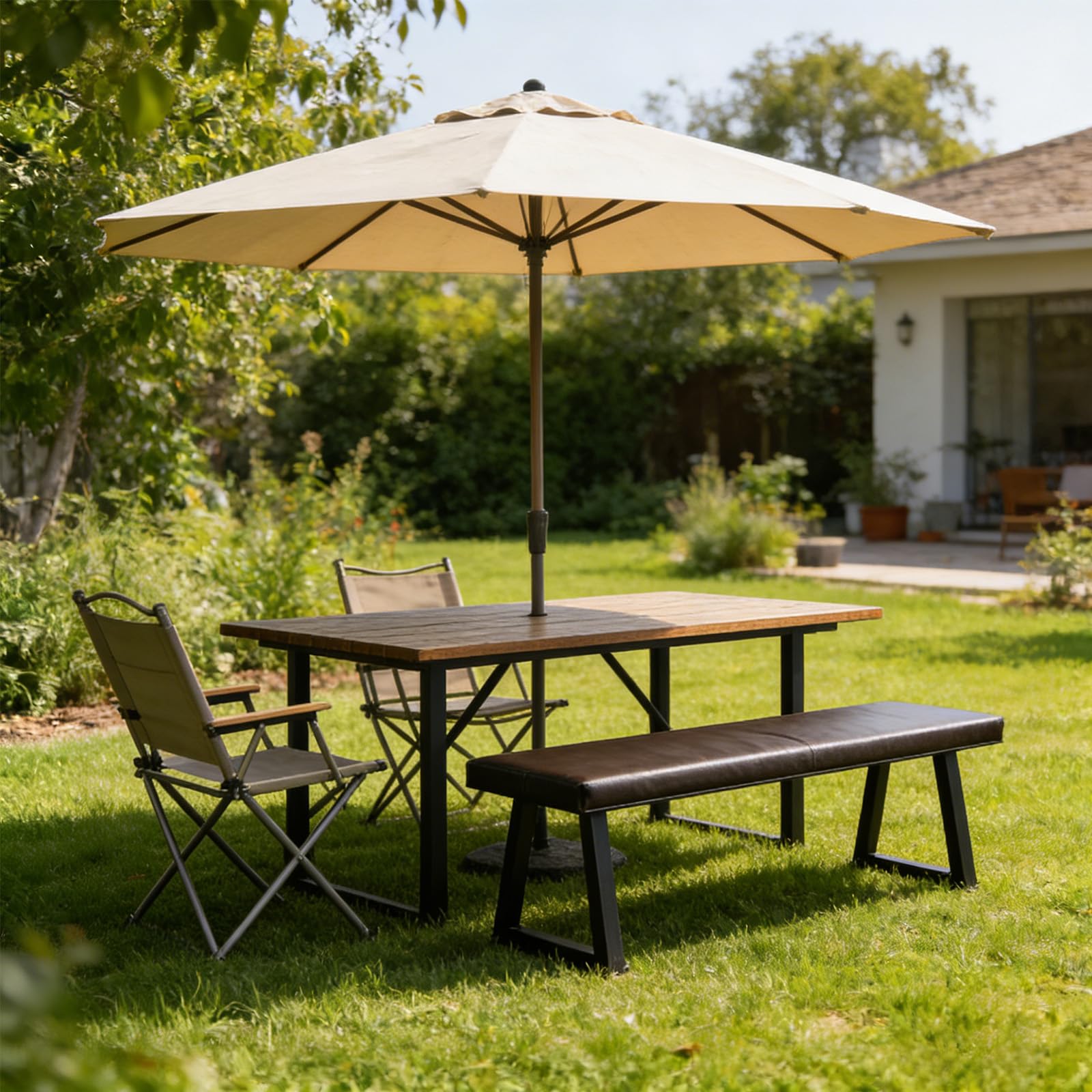 16" Gambe per Mobili in Metallo, Gambe per Tavolo Panche Robuste Nere, Supporti Fai da Te per Tavoli da Pranzo Scrivanie Sedie, Altezza 40 cm x Larghezza 30 cm, Set da 2 (16" T-Type)
