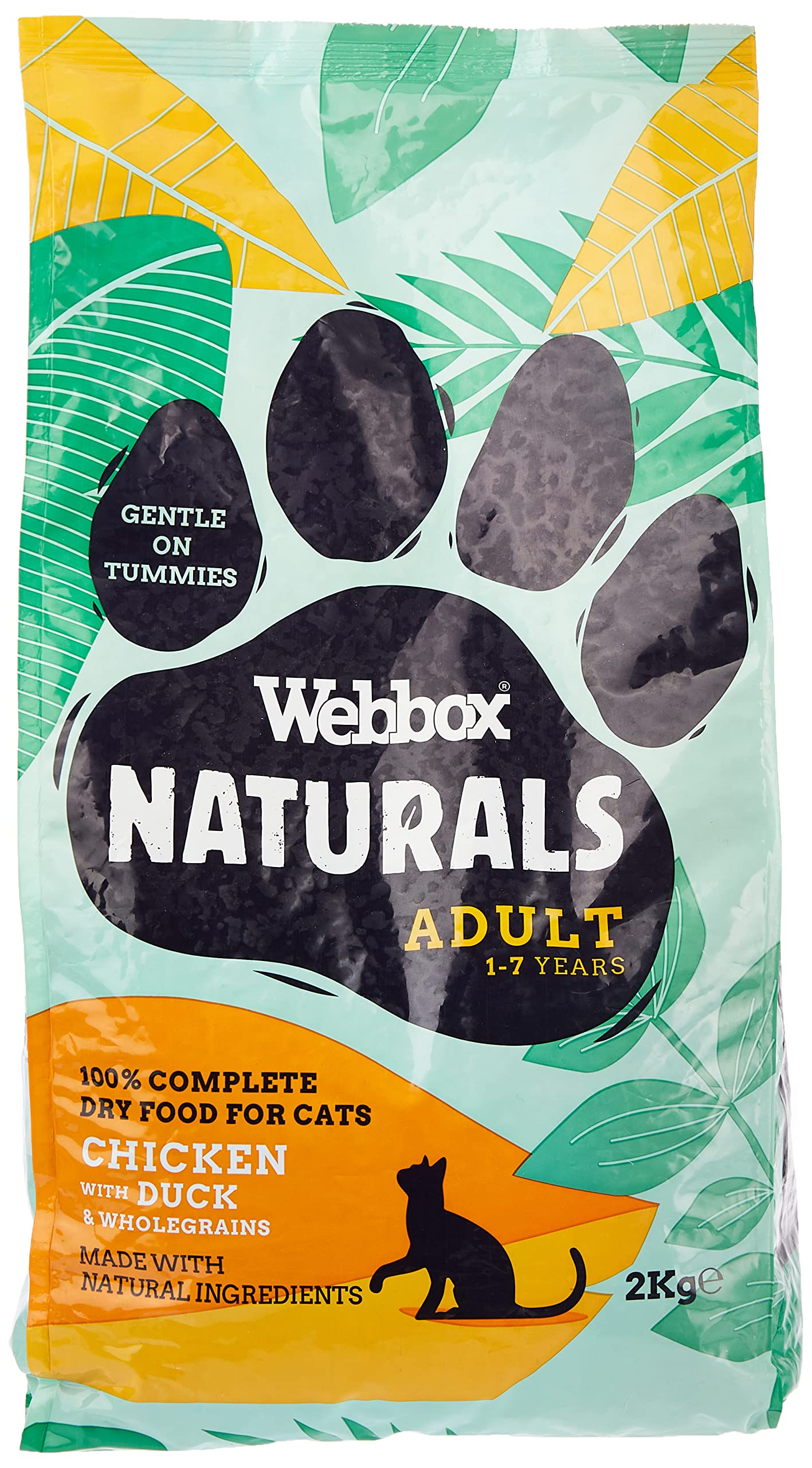 Natural Cat Food Chicken & Duck Dry 2kg, standard, PT002387N