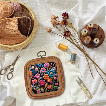 Embroidery Hoop Frame Large Square Embroidery Frame Imitated Wood