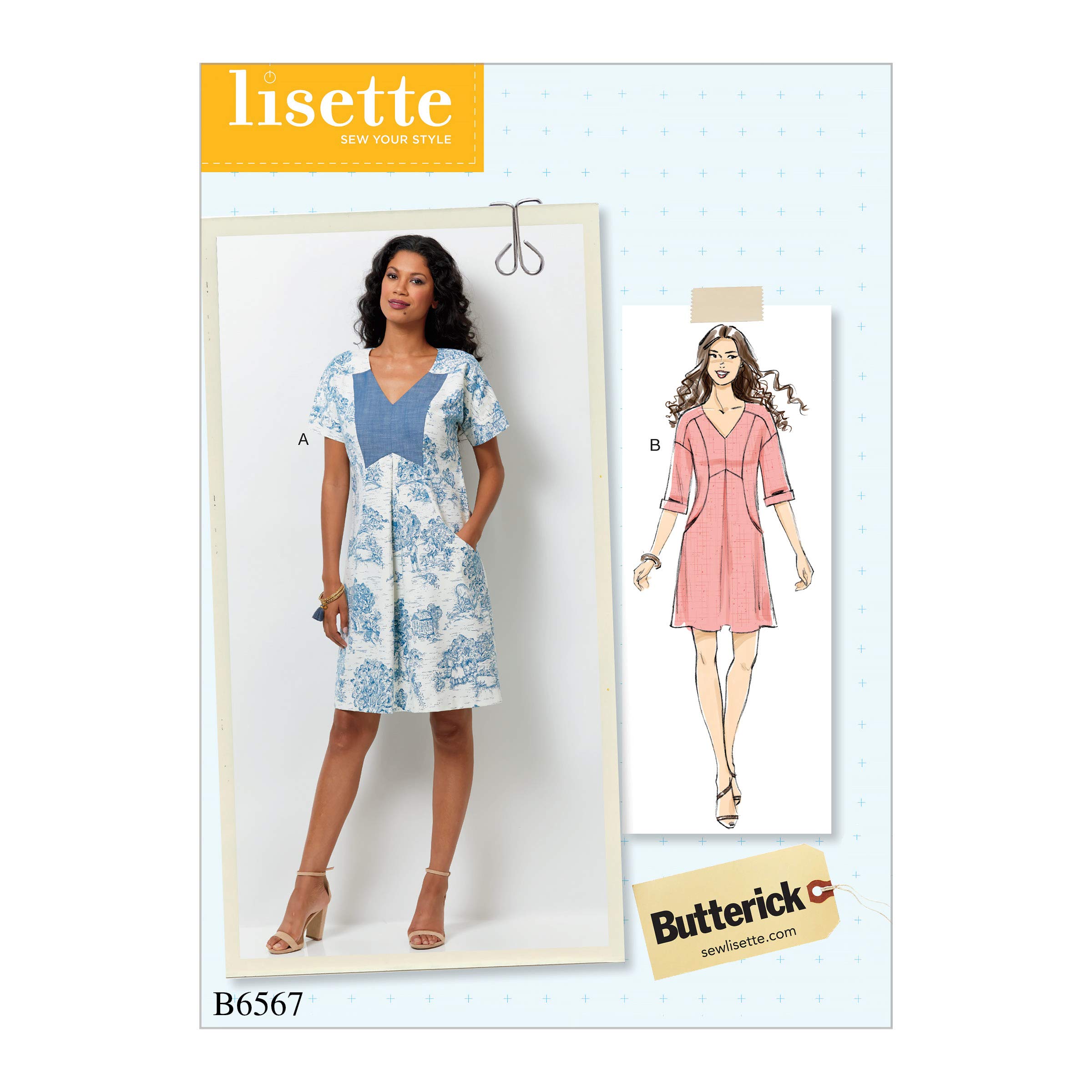 Butterick Patterns B6567E50 Misses' Dress, E5 (14-16-18-20-22)